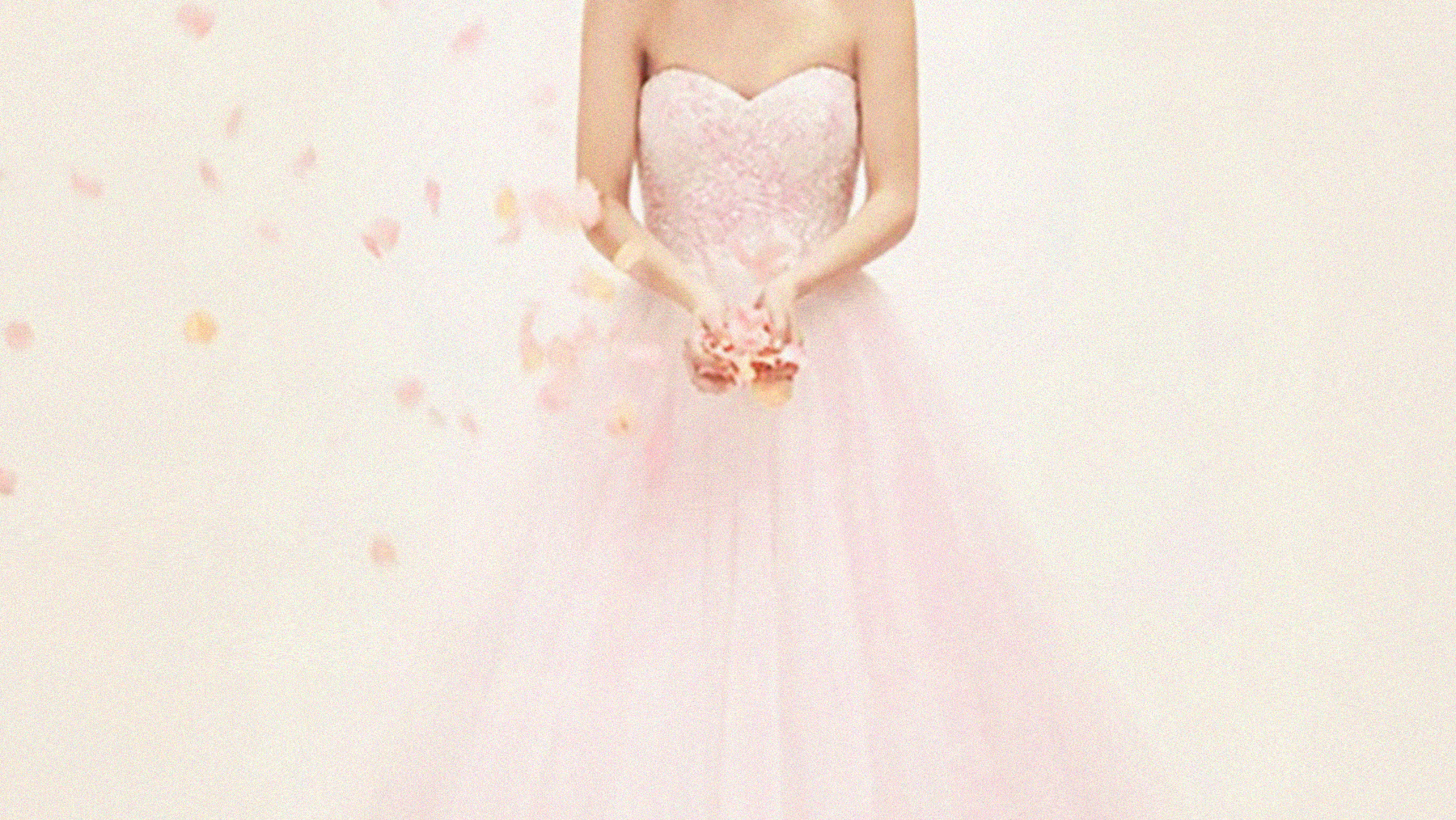 the palest pink